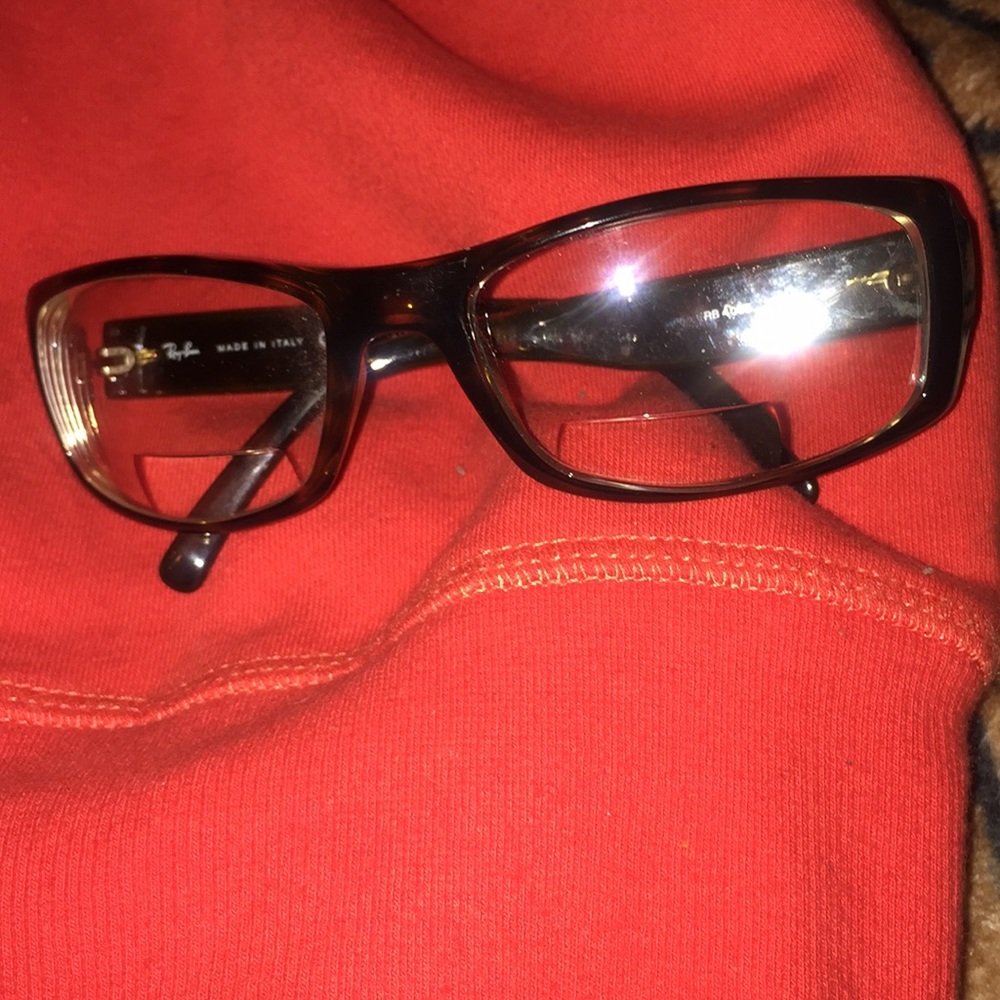 RAY BAN Glasses w/Rx.  Solid Frame, Mint Condition
